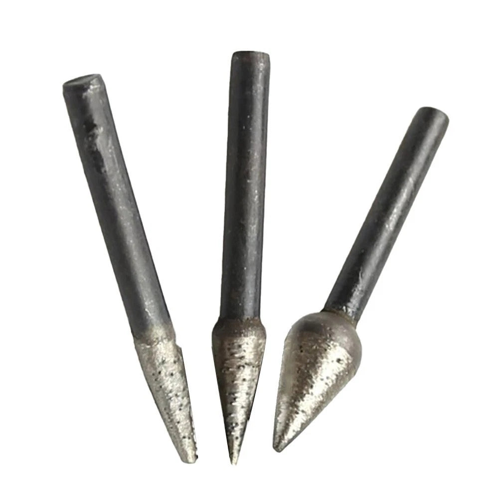 Taper Sintered Diamond Grinding Head for Stone Engraving (6~12mm)
