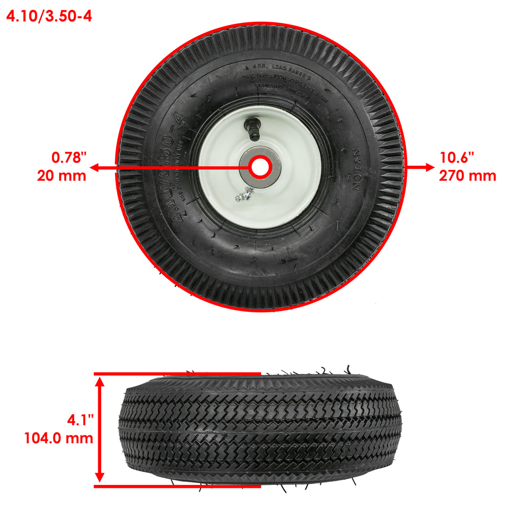 Front Wheel and Tire Assembly Replacement for Exmark Quest Zero-Turn (42-52) (2005–2015)