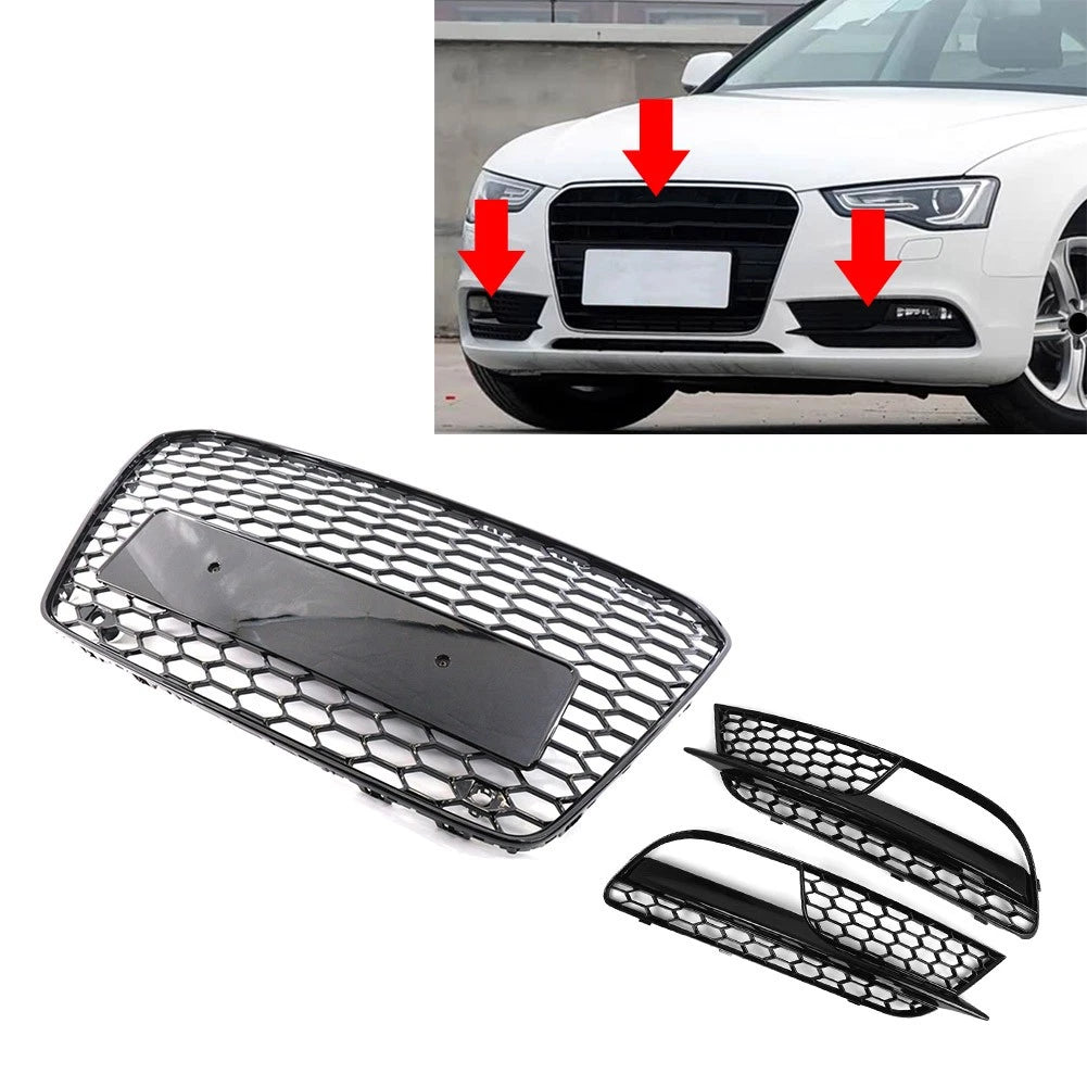 Front Bumper Grille with Fog Light for Audi A5 (2012–2016)