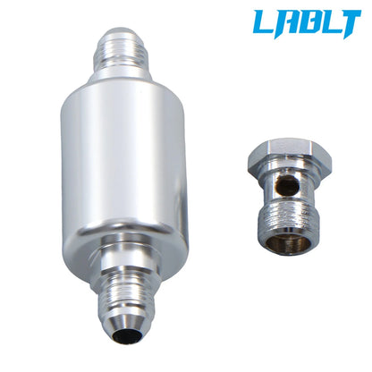 Single Feed Fuel Line Kit 6AN for - Chrome Stainless Steel
