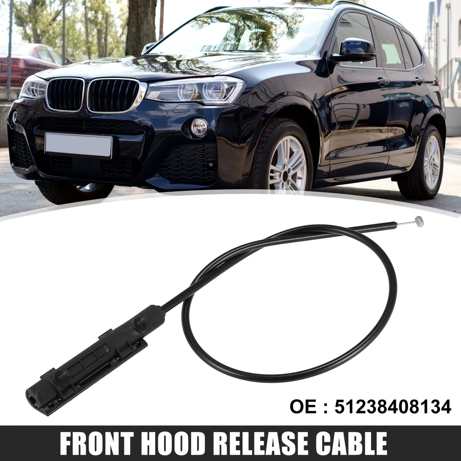 Hood Release Cable Engine Front for BMW X5 E53 (1998–2006)