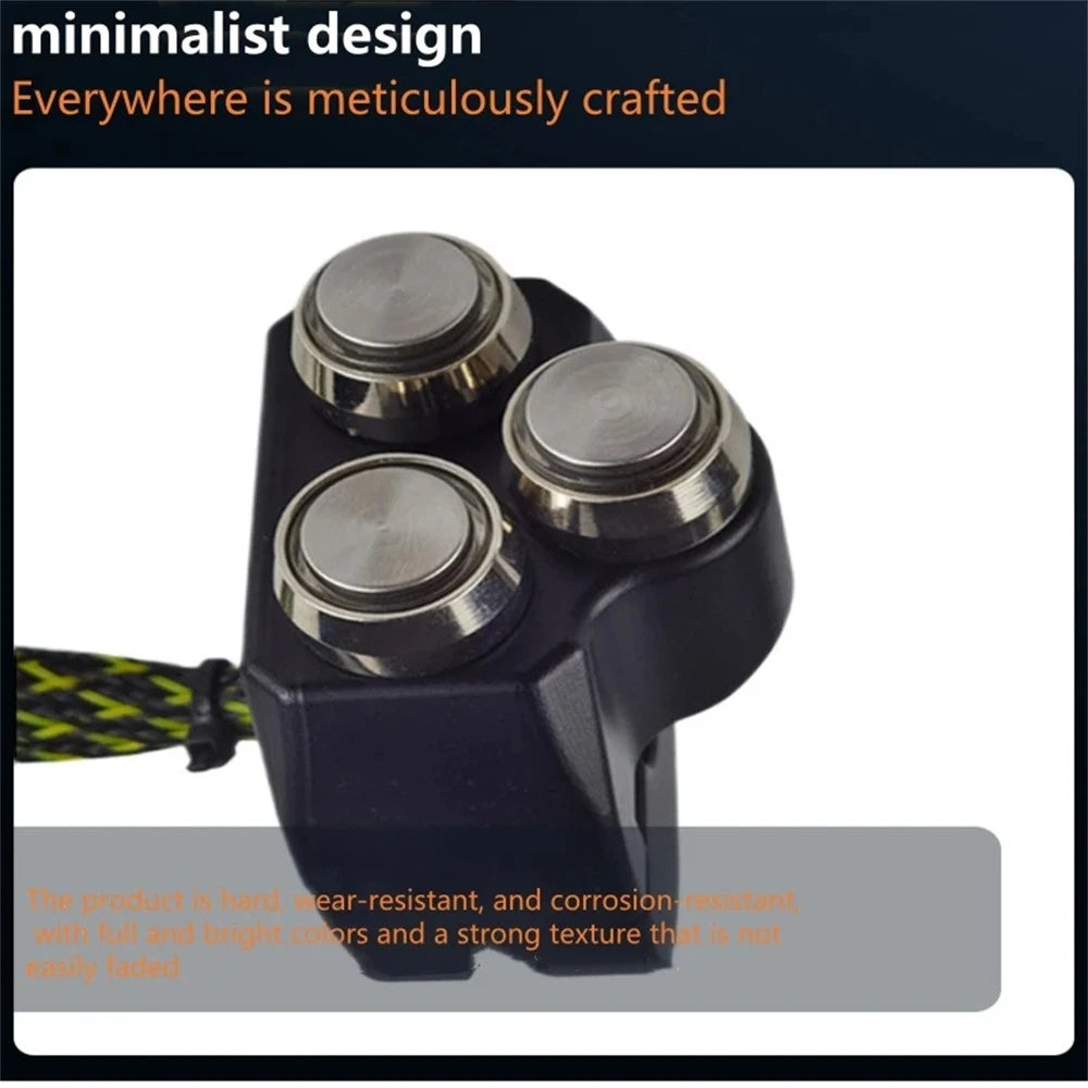 22mm Universal Motorcycle Handlebar Switch with 4 Functions