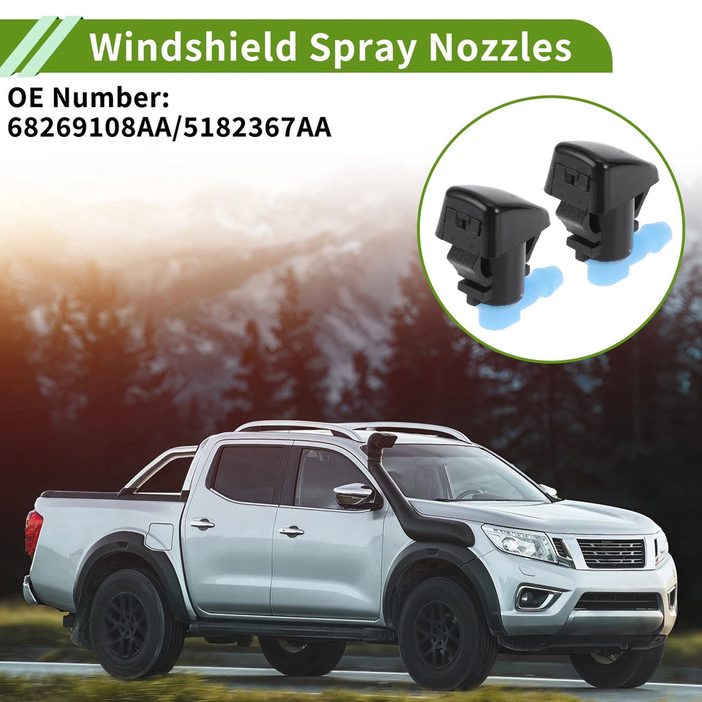 Windshield Washer Nozzle with Hose Connector for Dodge Journey (2011–2018)