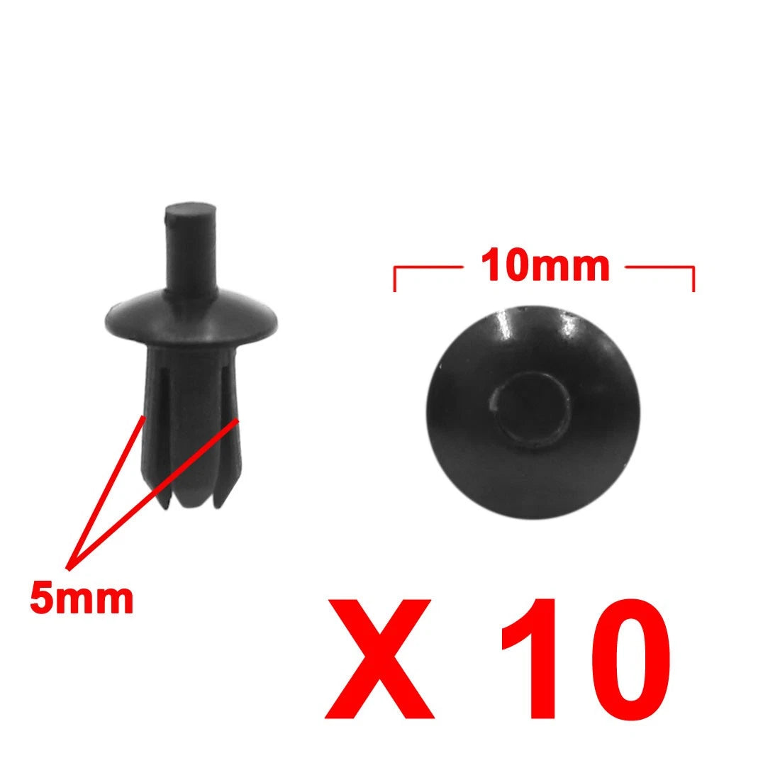 10 Pcs Plastic Rivet Clips 5mm Bumper Fastener for BMW E46 (1998–2005)