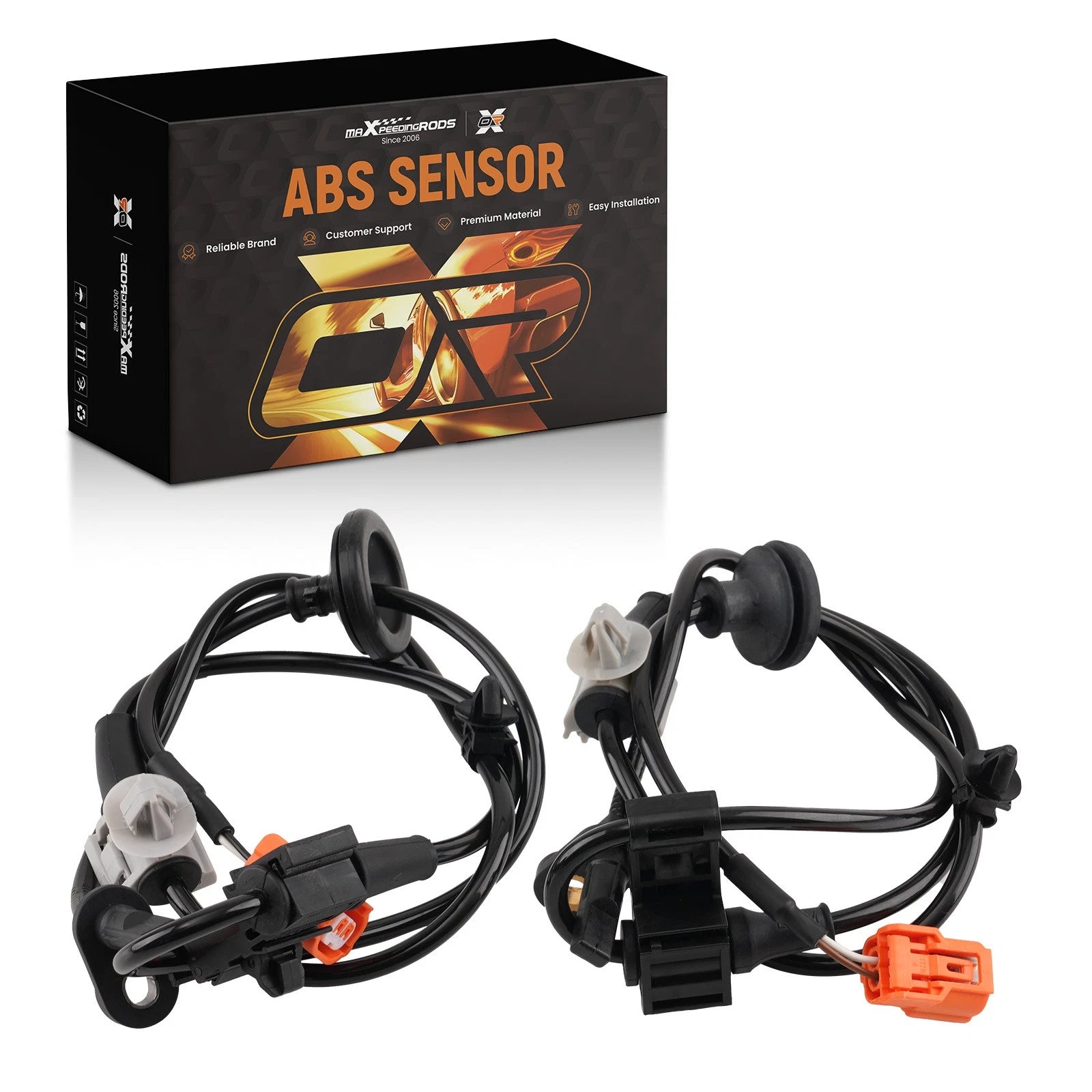 2X ABS Wheel Speed Sensor Front for Honda Ridgeline (2006–2014) 57450-SJC-A01