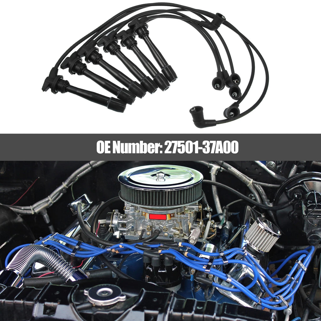 6pcs Spark Plug Ignition Wires Replacement for Hyundai Sonata (1999–2001)