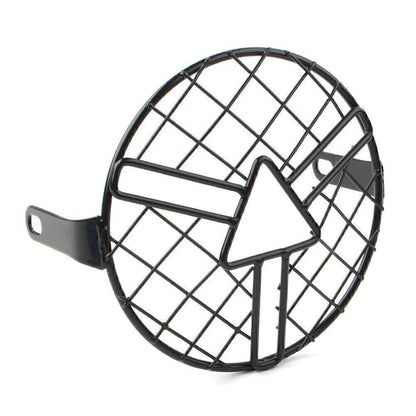 6.5" Motorcycle Headlight Grill Guard Cover for Cafe Racer Bobber Chopper