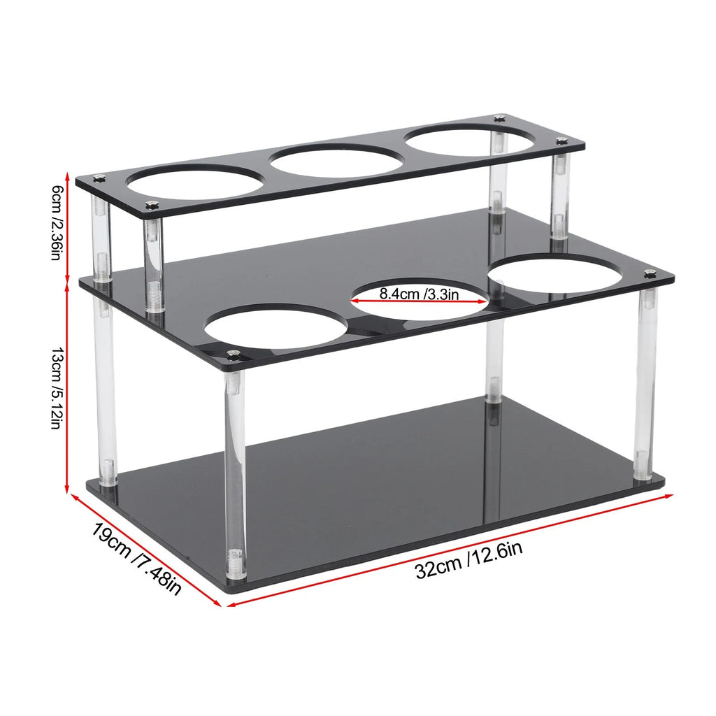 2-Tier Acrylic Coffee Syrup Organizer Rack