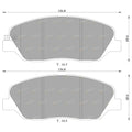 Front Disc Brake Pads Set for Kia Sorento XM (2009–2014) D4HBA G4