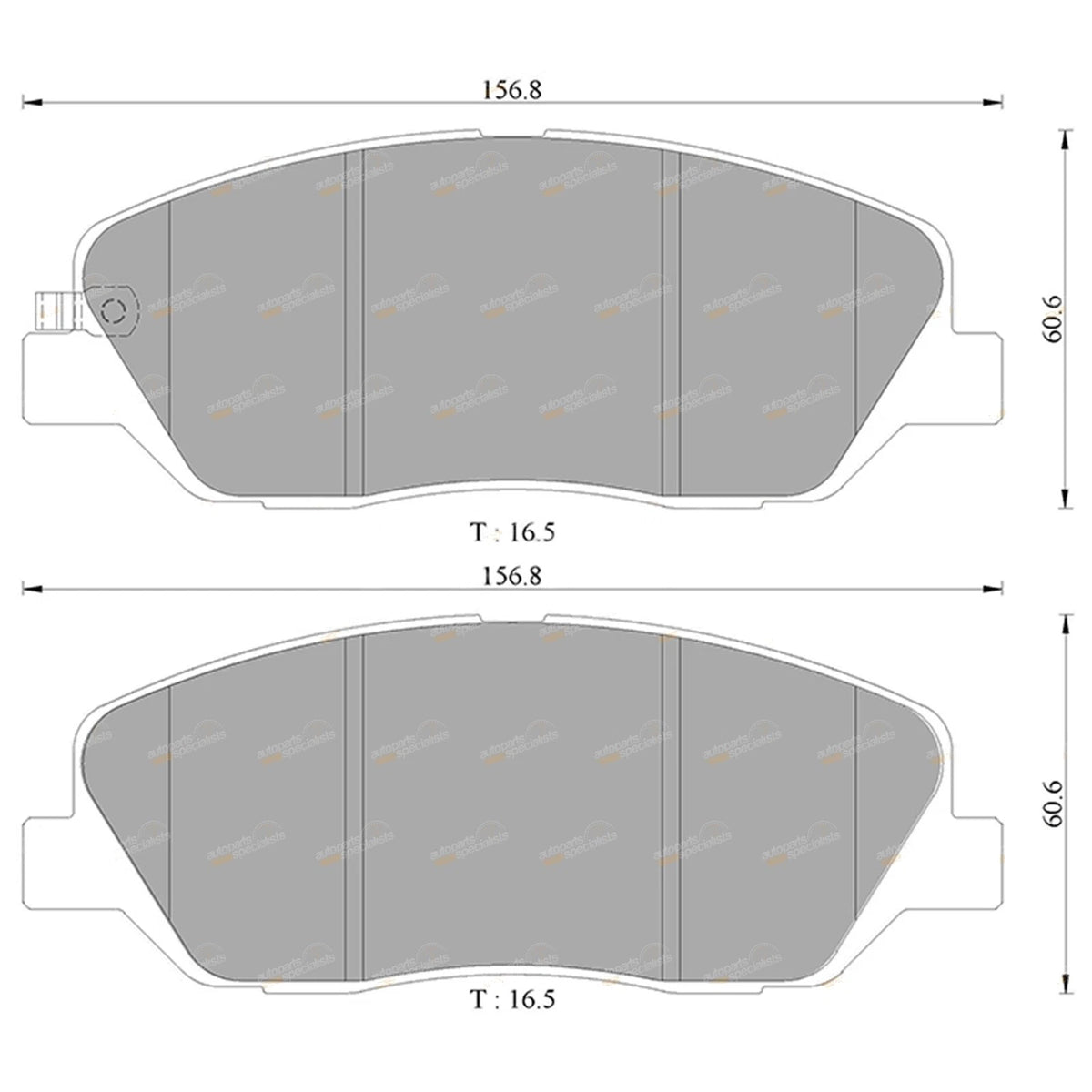 Front Disc Brake Pads Set for Kia Sorento XM (2009–2014) D4HBA G4