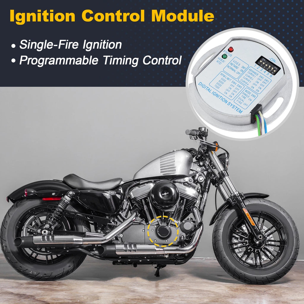 Single Fire Ignition Coil Kit for Harley Big Twin (No.53-660)