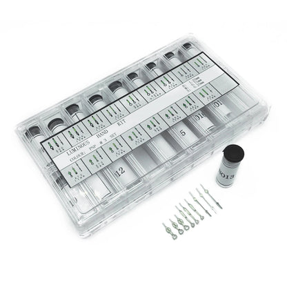 Luminous Watch Hands Pin Set for (Minute .70, Hour 1.20, Second .20mm)