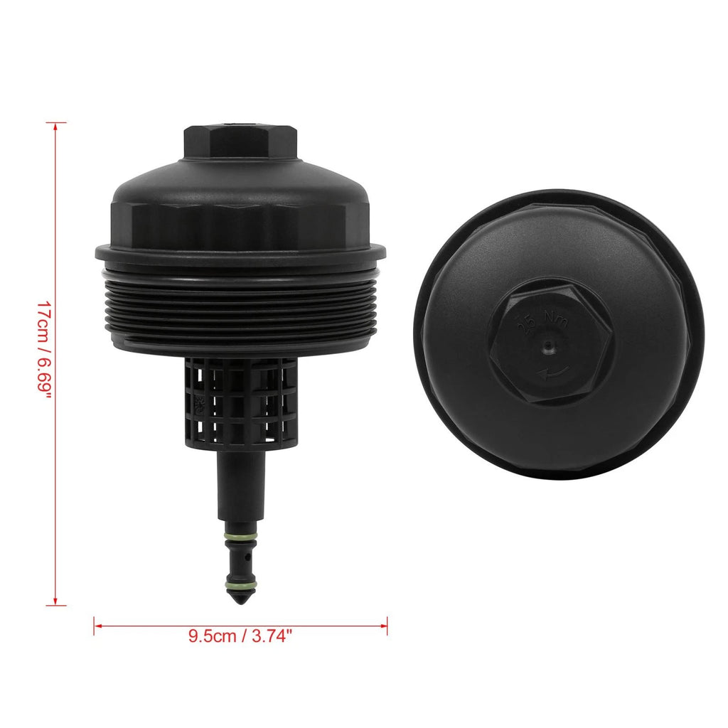 Oil Filter Cap Cover Replacement for BMW 1 3 5 6 Series (E88 E90 E60)