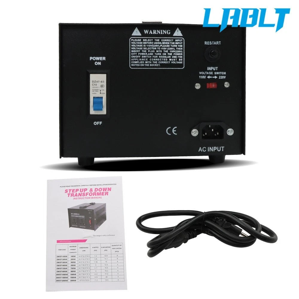 1500W Voltage Converter Transformer for LABLT (110V/220V)