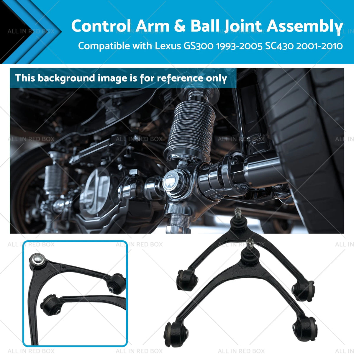 Pair Front Upper Control Arms for Lexus GS300 (1993–2005), SC430 (2001–2010)