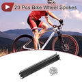 Bicycle Spokes Replacement for 193mm 304 Stainless Steel Wheel (20 Set)