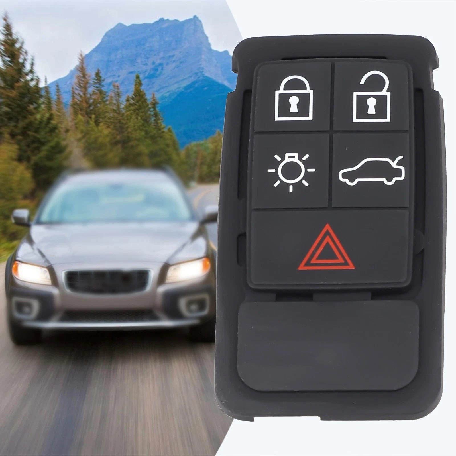 Soft Rubber Key Pad Replacement for Volvo XC60 XC70 V70 S60 S80 (2008–2017)