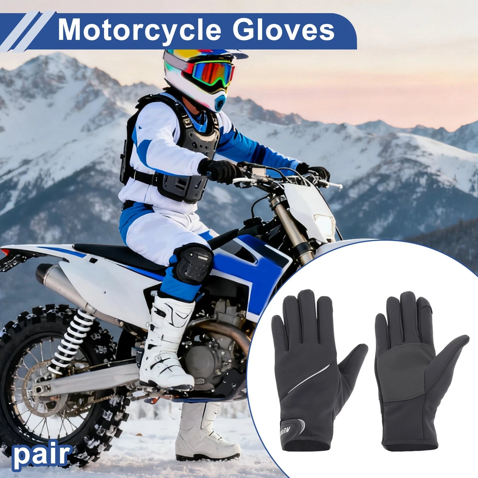 Cycling Gloves for Women Mountain Biking Full Finger Polyester Deep Gray