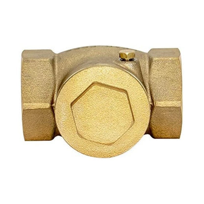 Brass Swing Check Valve for Heating Applications (1 Inch NPT Threads)