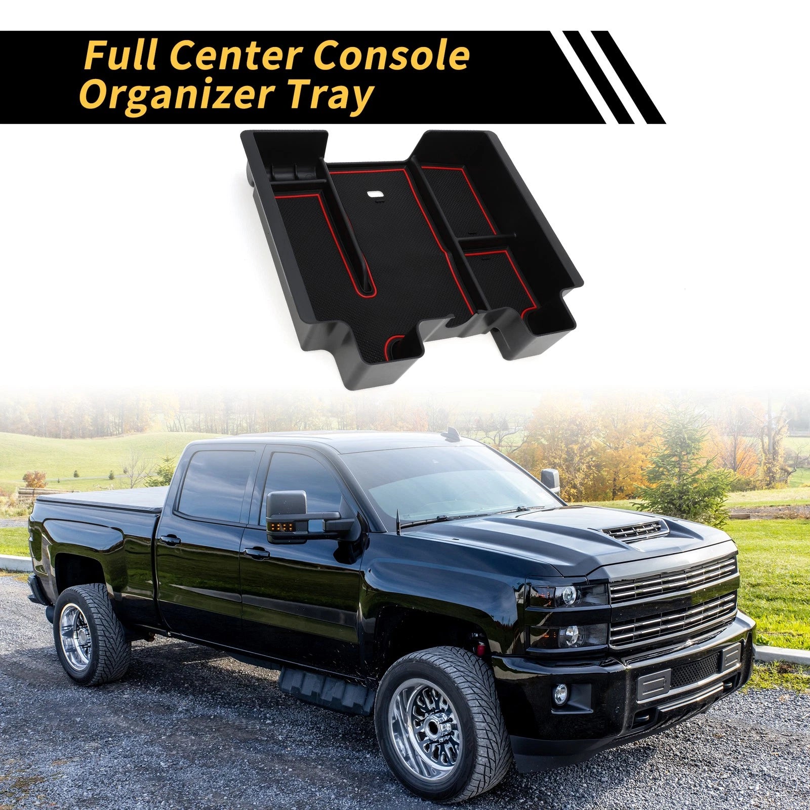 Center Console Organizer Tray Replacement for Chevy Silverado 1500 (2014–2019)