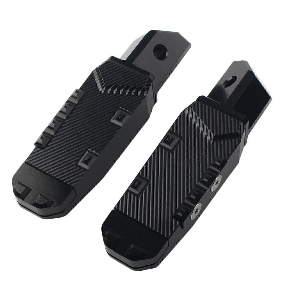 2X Black Rear Passenger Foot Pegs for Honda CBR600RR (2003–2019)