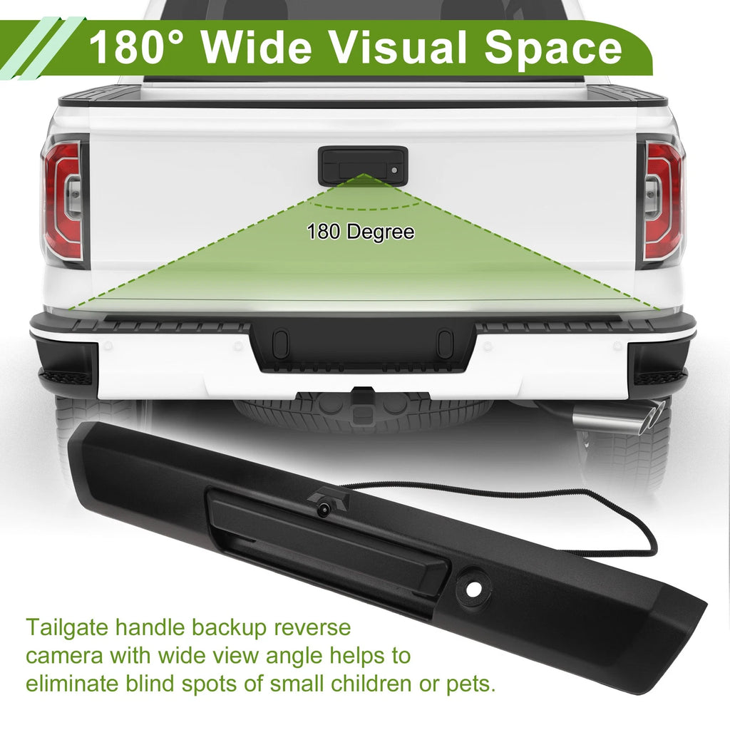 Tailgate Handle Rear View Backup Camera for Ford F-250 (2017–2022)