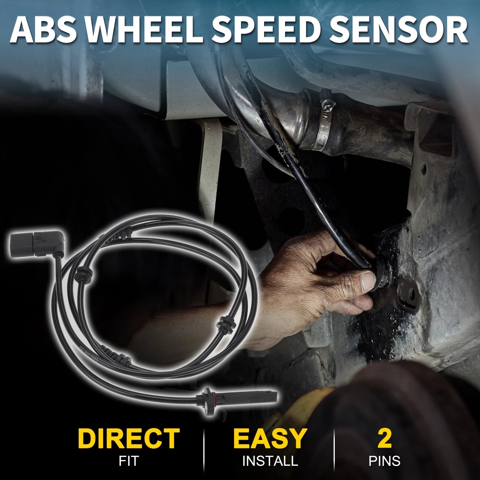 Front Left ABS Wheel Speed Sensor for Mercedes-Benz C43 for AMG (2016–2021)