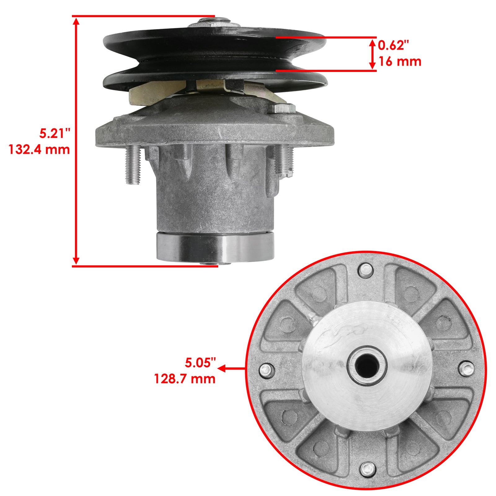 Deck Spindle and Blade for John Deere 325 335 345 355 LT170 (1989–2010)