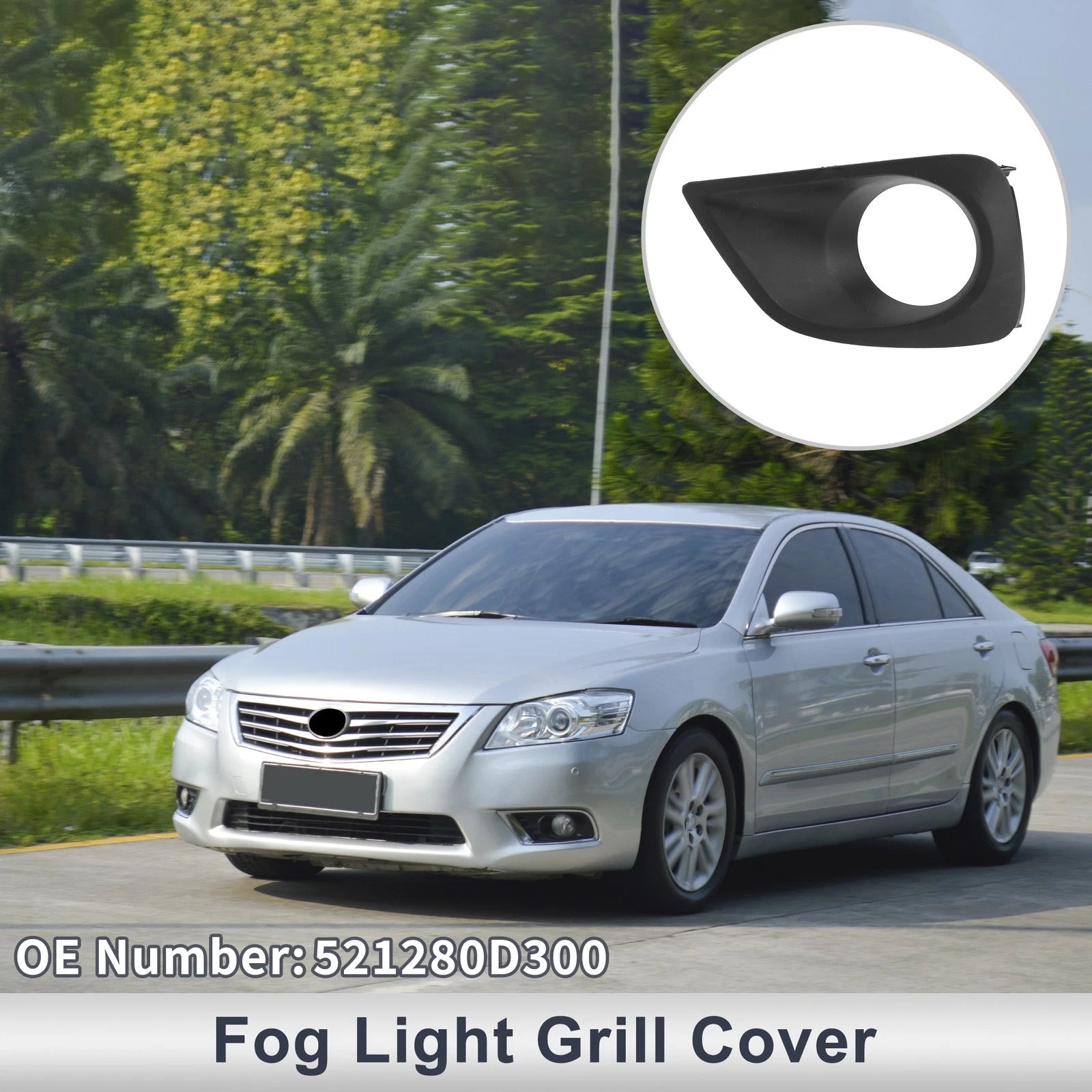 Front Left Fog Light Grill Replacement for Toyota Vios (2014–2015)