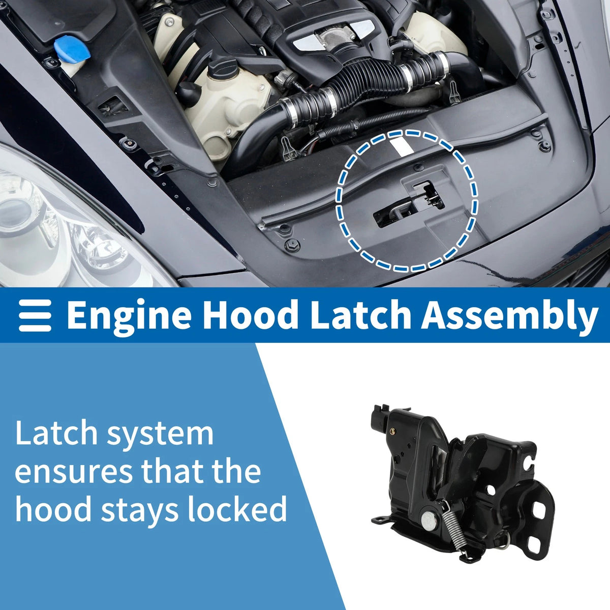 Hood Latch Assembly for Dodge Challenger (2011–2015) No. 04589688AE