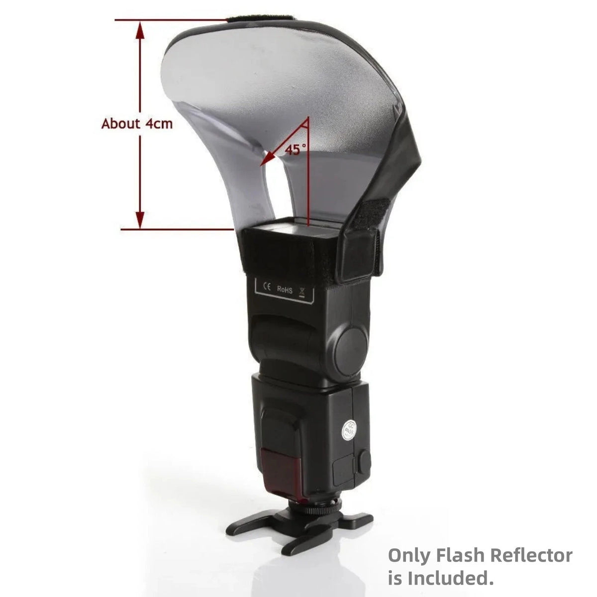 Speedlite Diffuser for Flash Light with 3 Color Reflector Board
