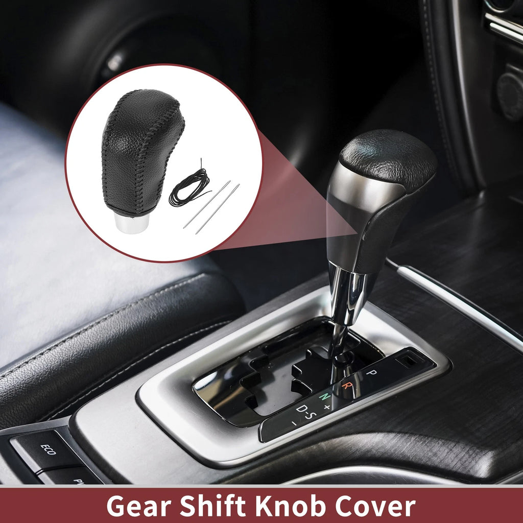 Gear Shift Knob Cover Replacement Set for Hyundai Accent (2018–2022) Pebbled Black