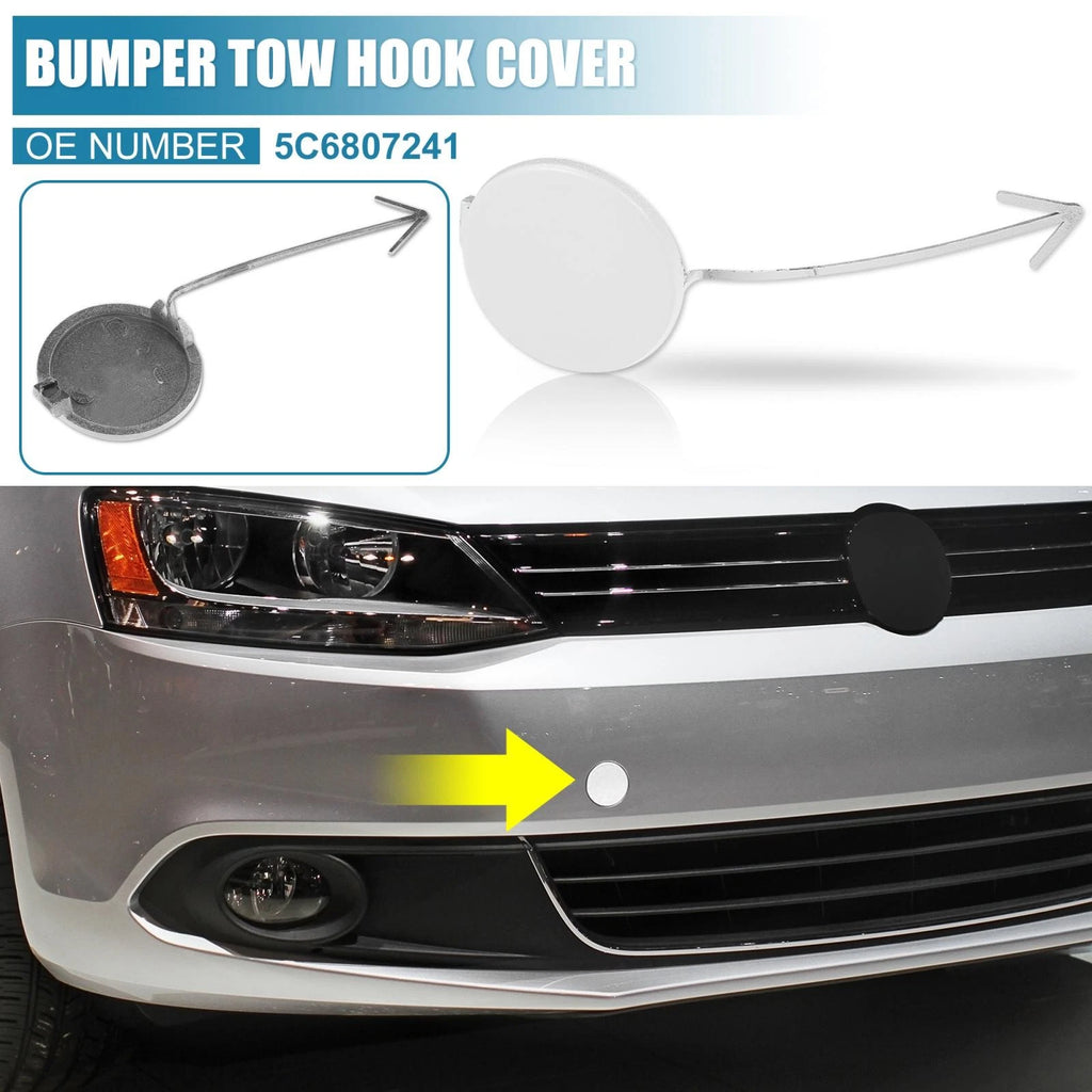 Front Bumper Tow Hook Cover for Volkswagen Jetta (2012–2014)