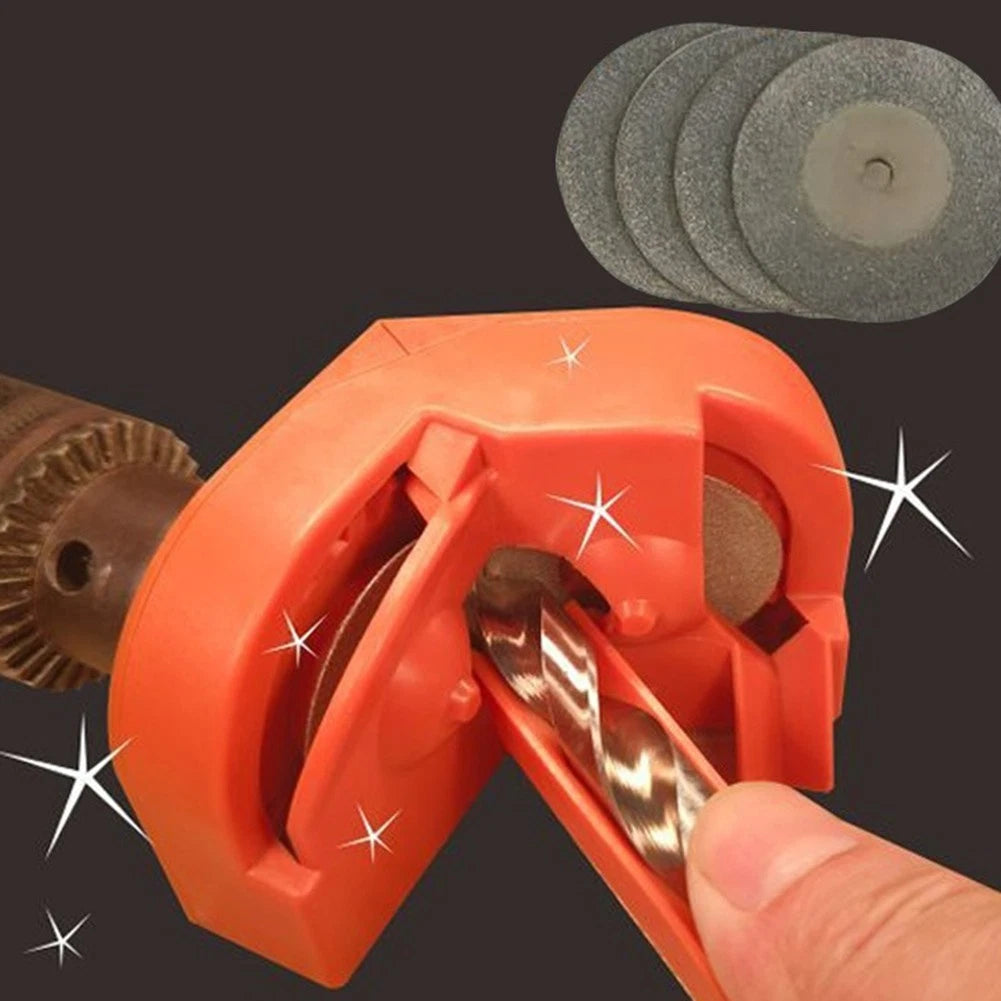 Drill Bit Sharpener for 2-16mm Twist Bits (ABS Housing, Diamond Wheel)