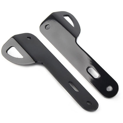 Black Front End Fork Tie Down Bracket Kit For 14-21 Harley Electra Street Glide