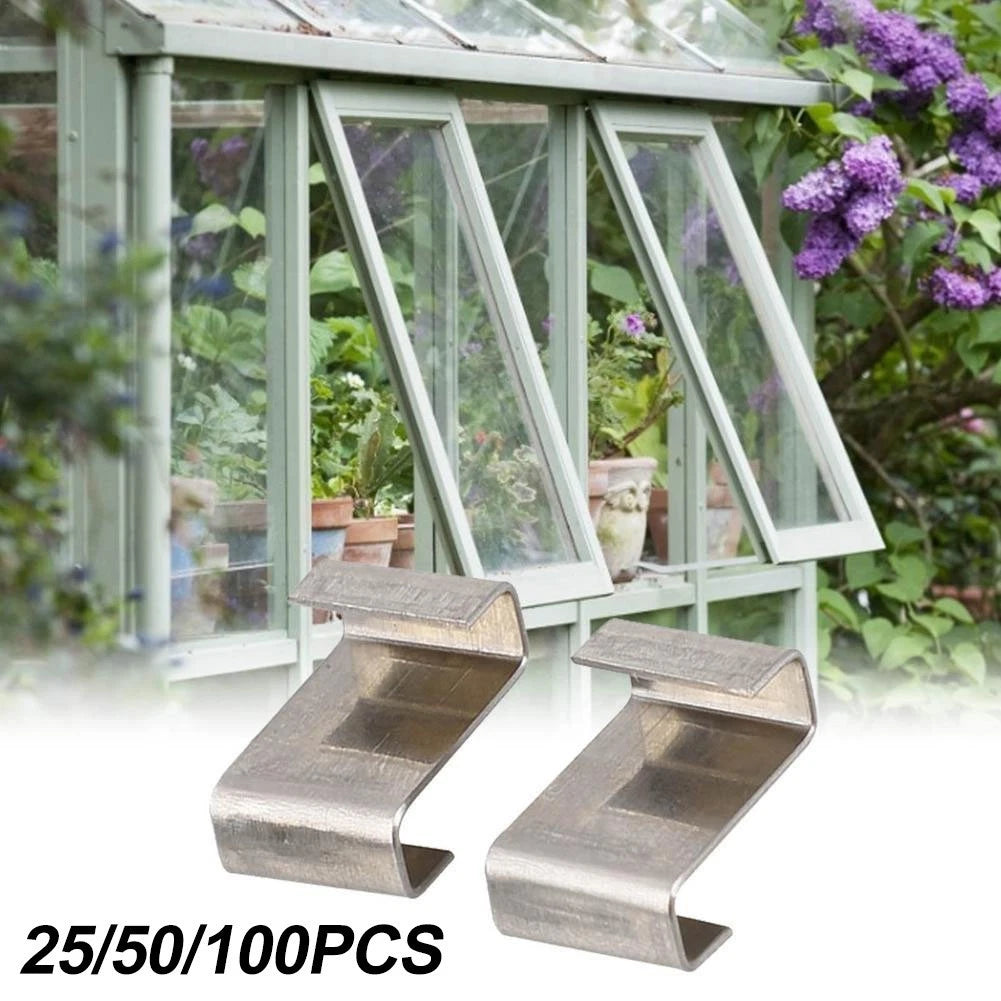 Stainless Steel Greenhouse Glazing Clips Z Type (Set of 4)