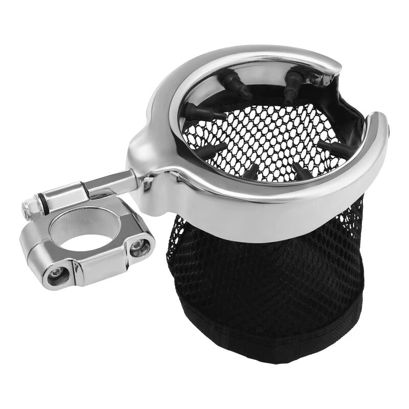 1.25" Handlebar Engine Crash Bar Drink Cup Holder for Harley (Universal)