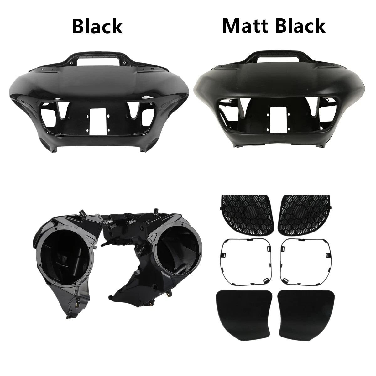 Inner Outer Fairing Speaker Cover Grille for Harley Road Glide FLTRX (2015–2023)