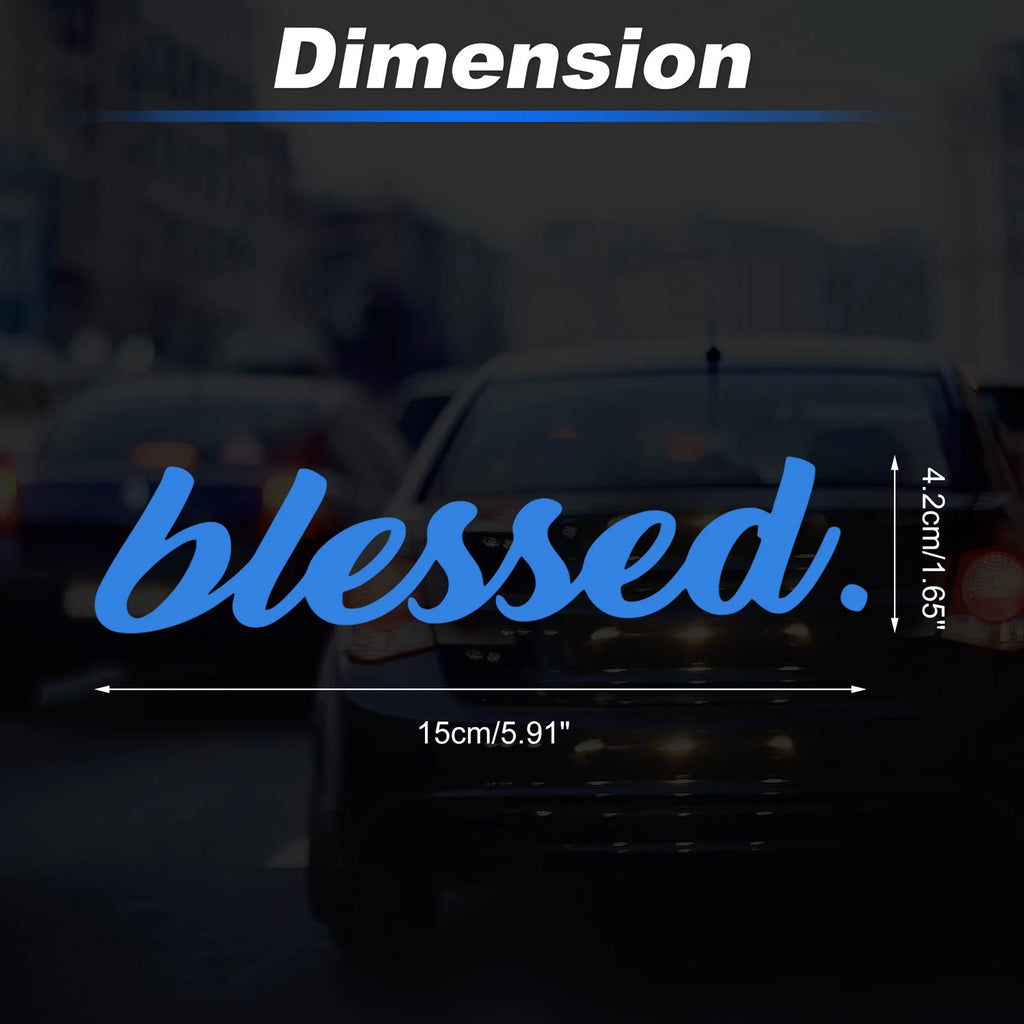 Reflective Bumper Decal for - Blue, Personalized