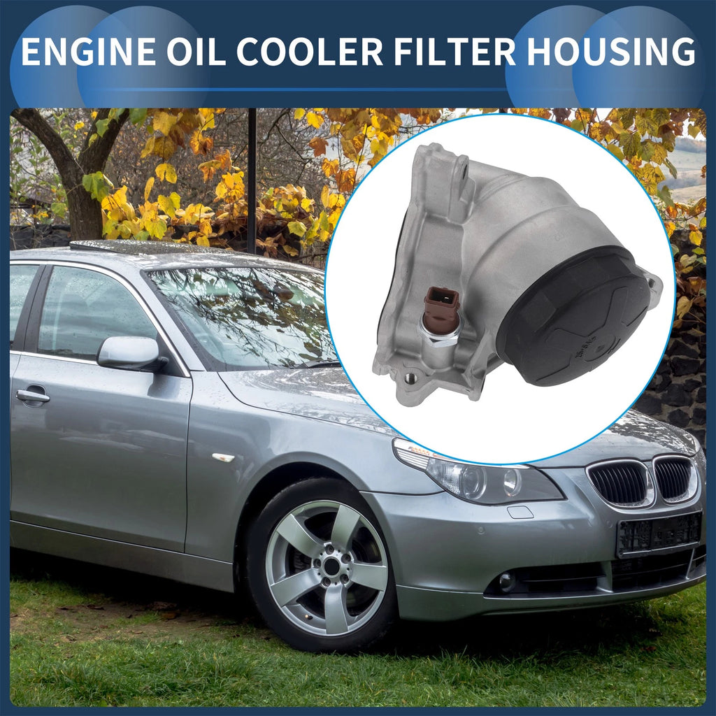 Engine Oil Filter Base Housing with Sensors for BMW 128i (2008–2013)