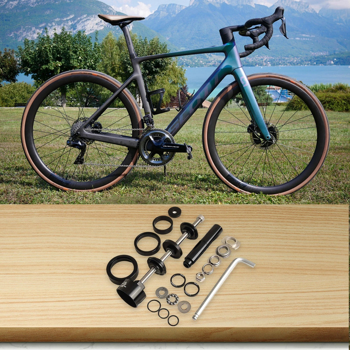 Axle Bearing Tool for Bicycle (Static Removal)