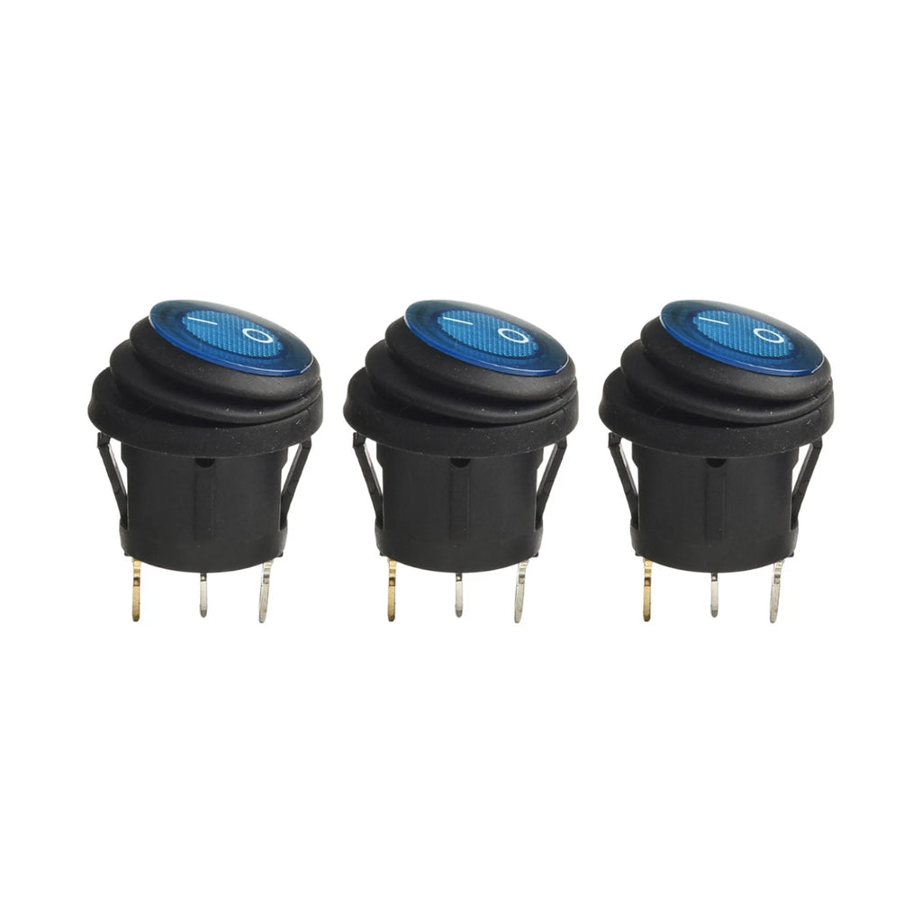 Waterproof Car Boot Switch 20A 12V SPST with LED for Universal Use