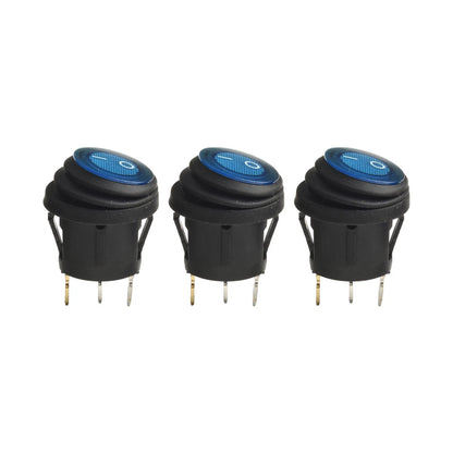 Waterproof Car Boot Switch 20A 12V SPST with LED for Universal Use