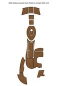 Swim Platform Cockpit Pad for SeaDoo Islandia (2005) - EVA Teak Flooring