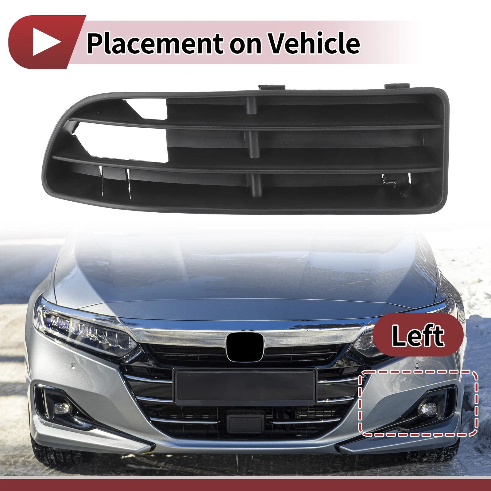 Front Left Fog Light Grill Replacement for Volkswagen Jetta (1999–2005)