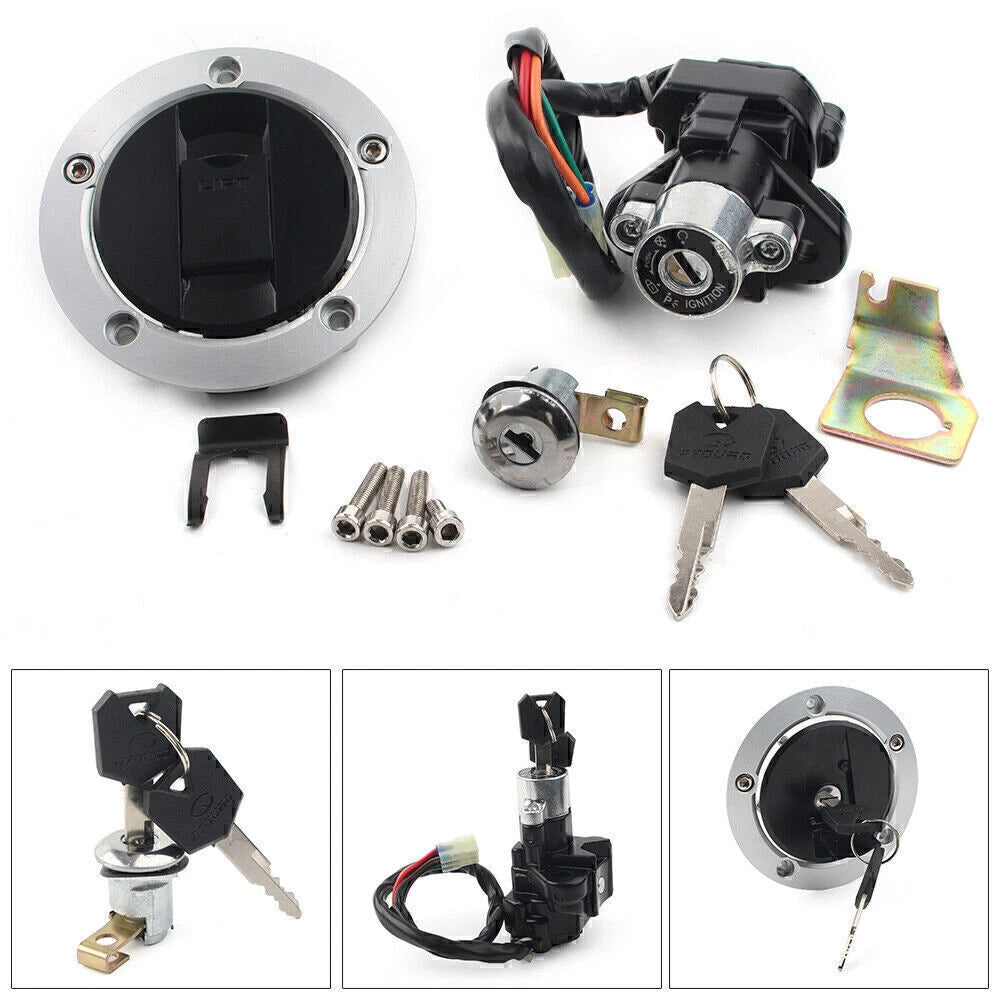 Ignition Switch & Fuel Gas Tank Cap Lock Key for Suzuki GSF650 Bandit (2005–2012)