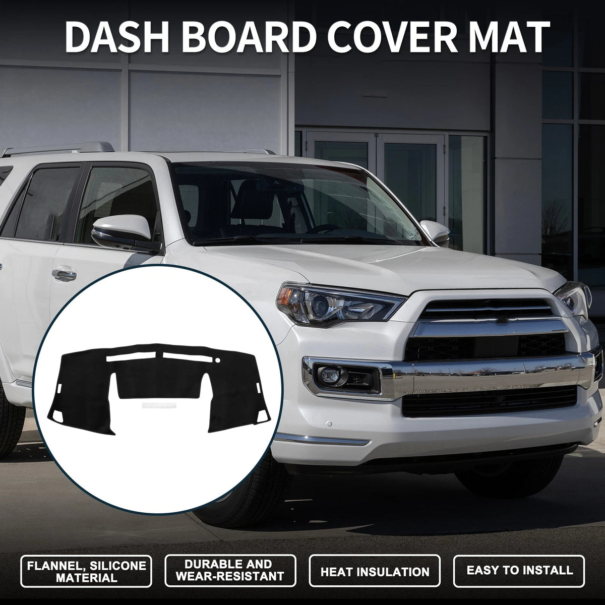 Dashboard Cover Mat for Daihatsu Wake LA700S/LA710S (2014–2023) Black Set