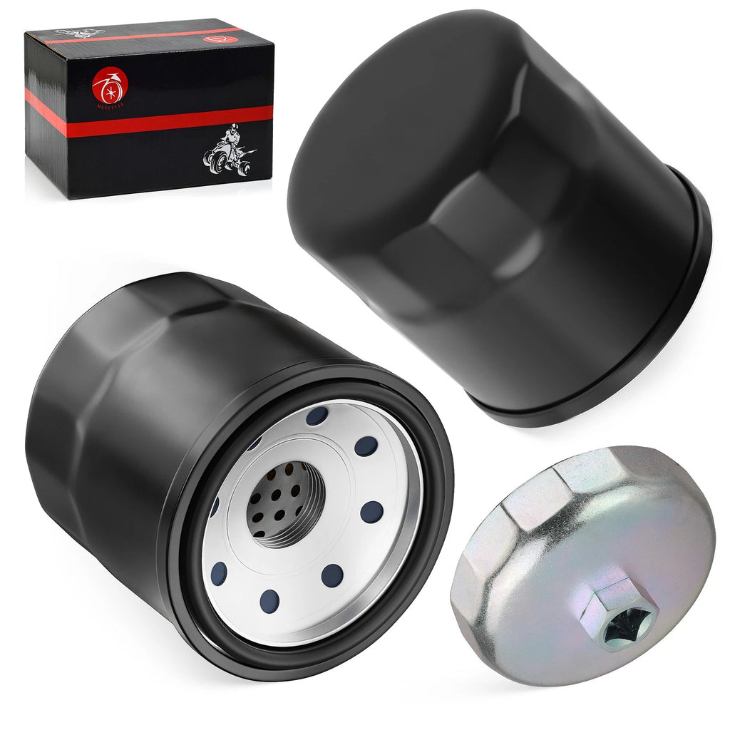 2X Oil Filter with Wrench Tool for Kawasaki Vulcan 500 800 900 1600 1700 1500