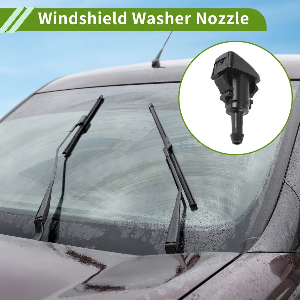 Windshield Washer Nozzle Replacement with Hose Connector for Mitsubishi (2000–2010)