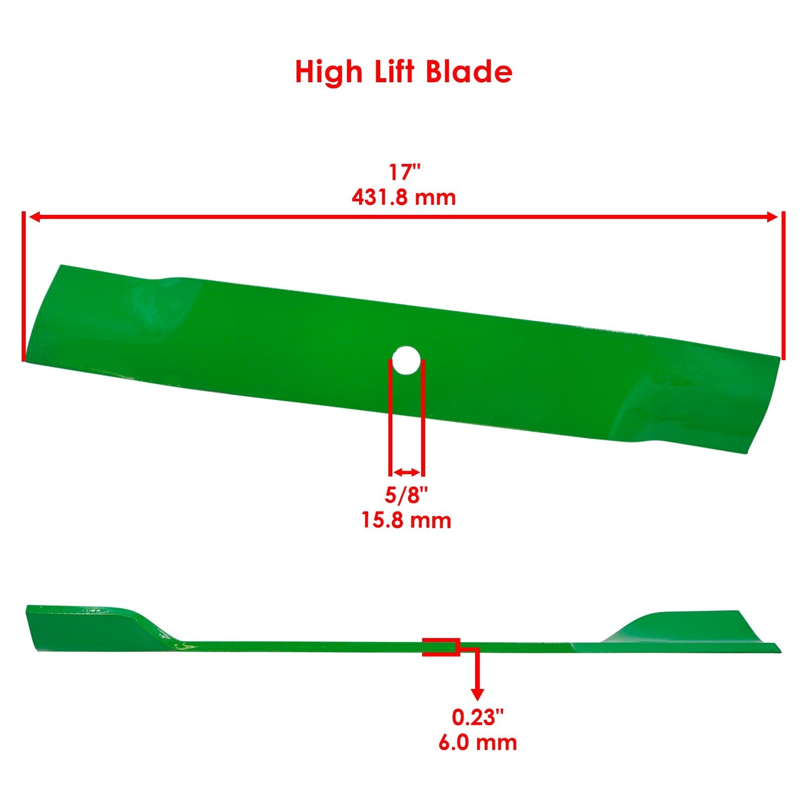 50-Inch Deck High Lift Blades Replacement for Gravely (2000–2005)
